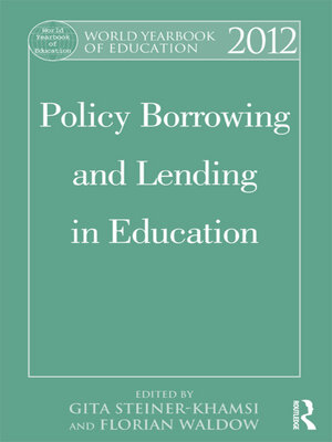 cover image of World Yearbook of Education 2012